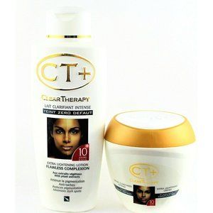 CT+ CLEAR THERAPY EXTRA LIGHTENING LOTION 500ml AND CREAM JAR 400ml  *BRAND NEW*